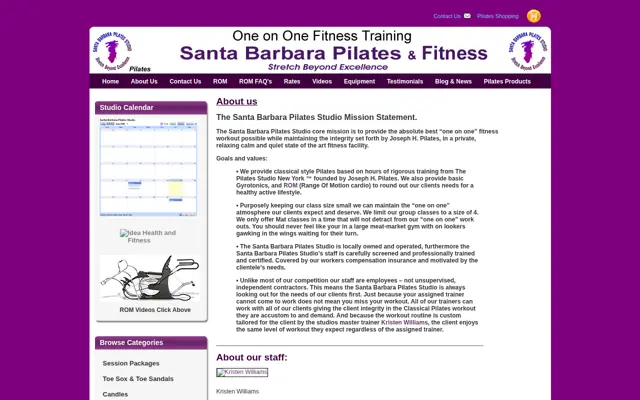 Santa Barbara Pilates & Fitness, 2008–2012